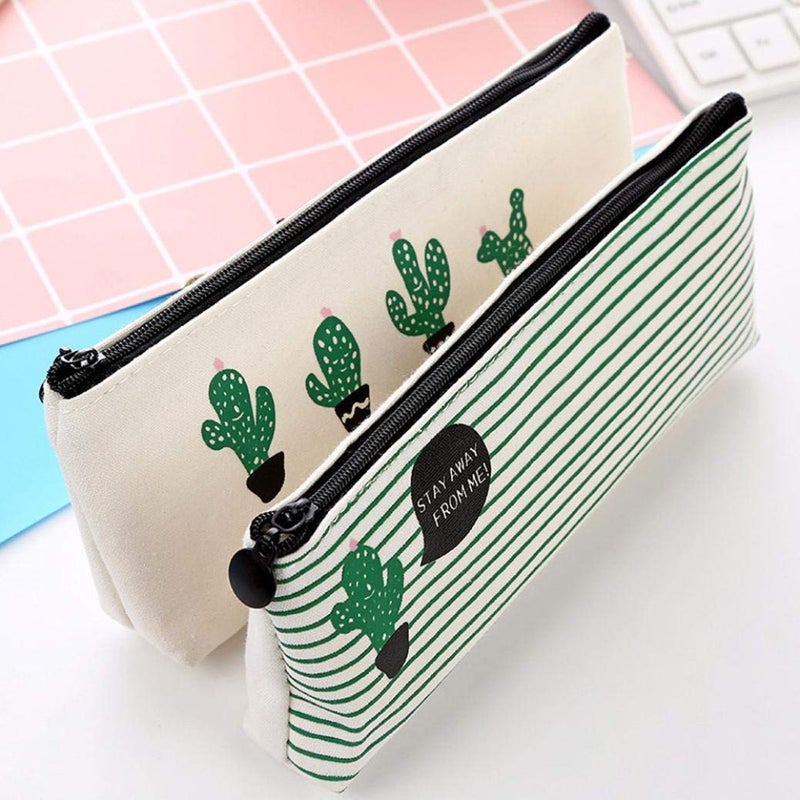 woobles Cartoon Stationery Pencil Case┃ Cute Pouch Pen Case Desk Pencil Holder ┃Cosmetic Makeup Organizer Bag ┃School Supplies Pouch Pencil Case with Zipper Closure (3Pcs) - Image 3